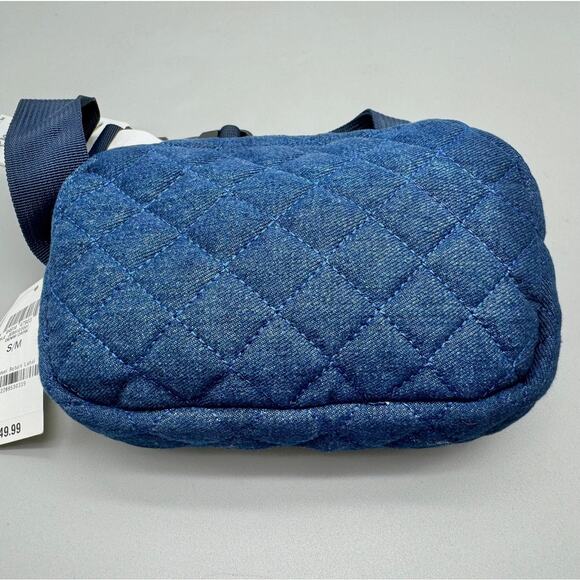 Jenni Belt Bag Womens S/M Denim Blue Quilted Modern Essential Feminine Trendy - Picture 3 of 10